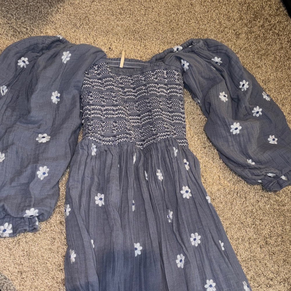 FP Dahlia Embroidered Maxi Dress